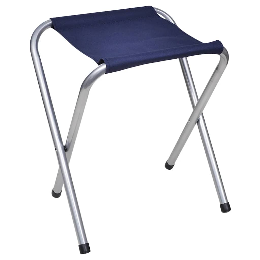 Foldable Camping Table Set with 4 Stools Height Adjustable 120 x 60 cm