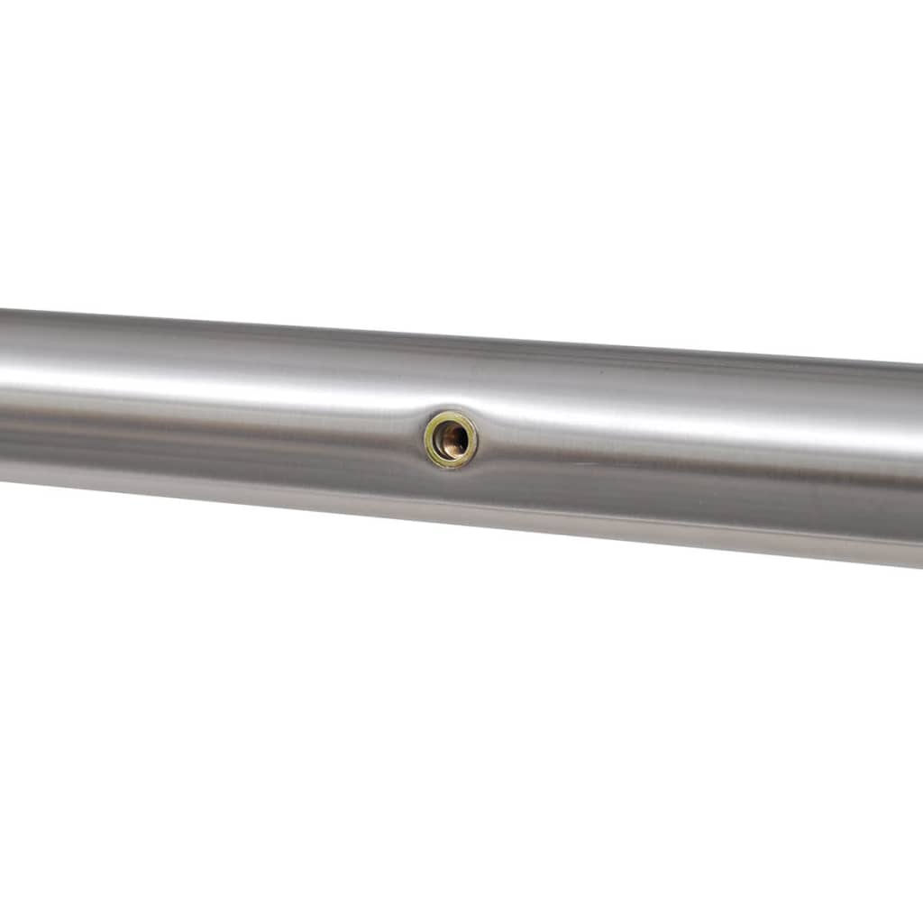 Mailbox stand | Silver | Stainless steel | 120 x 100 cm | Durable