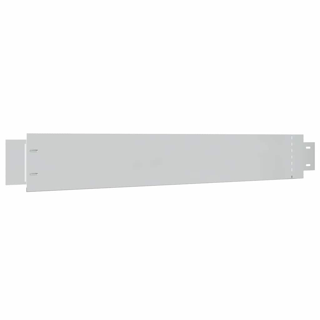 Lawn Edgings 5 pcs 100 x 14 cm Galvanised Steel Silver