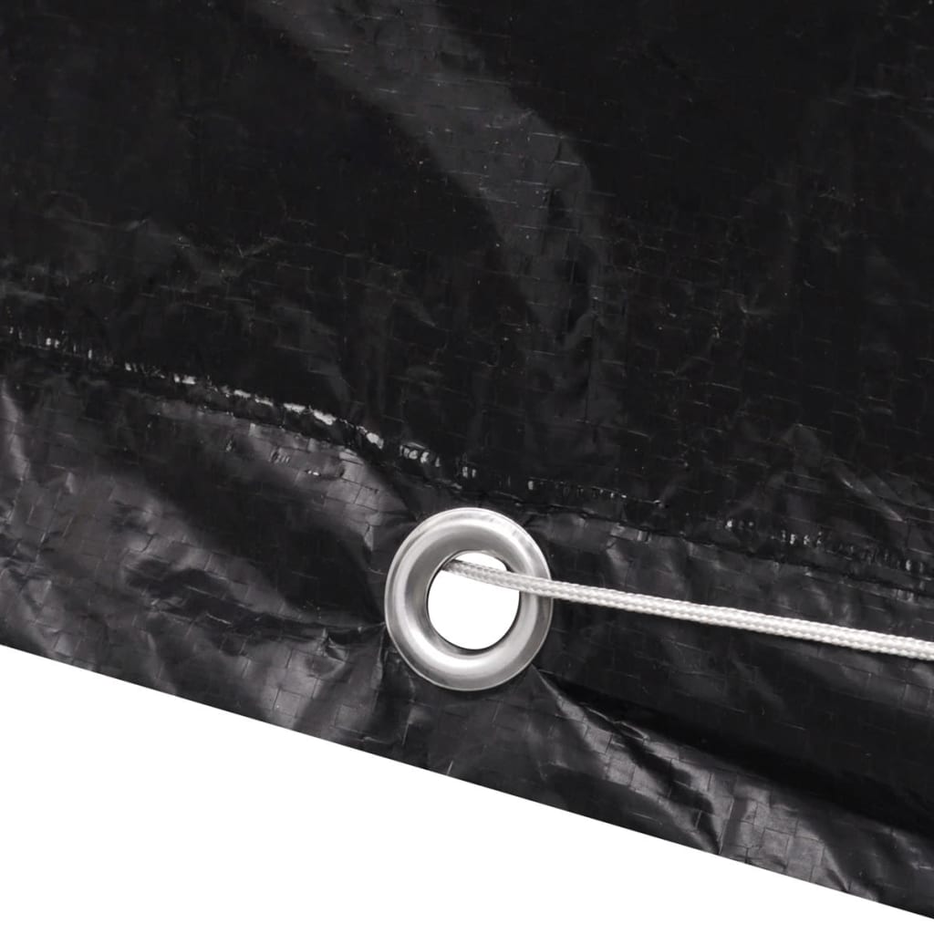 Garden Furniture Cover | Black | Polyethylene | 229 x 113 x 73 cm