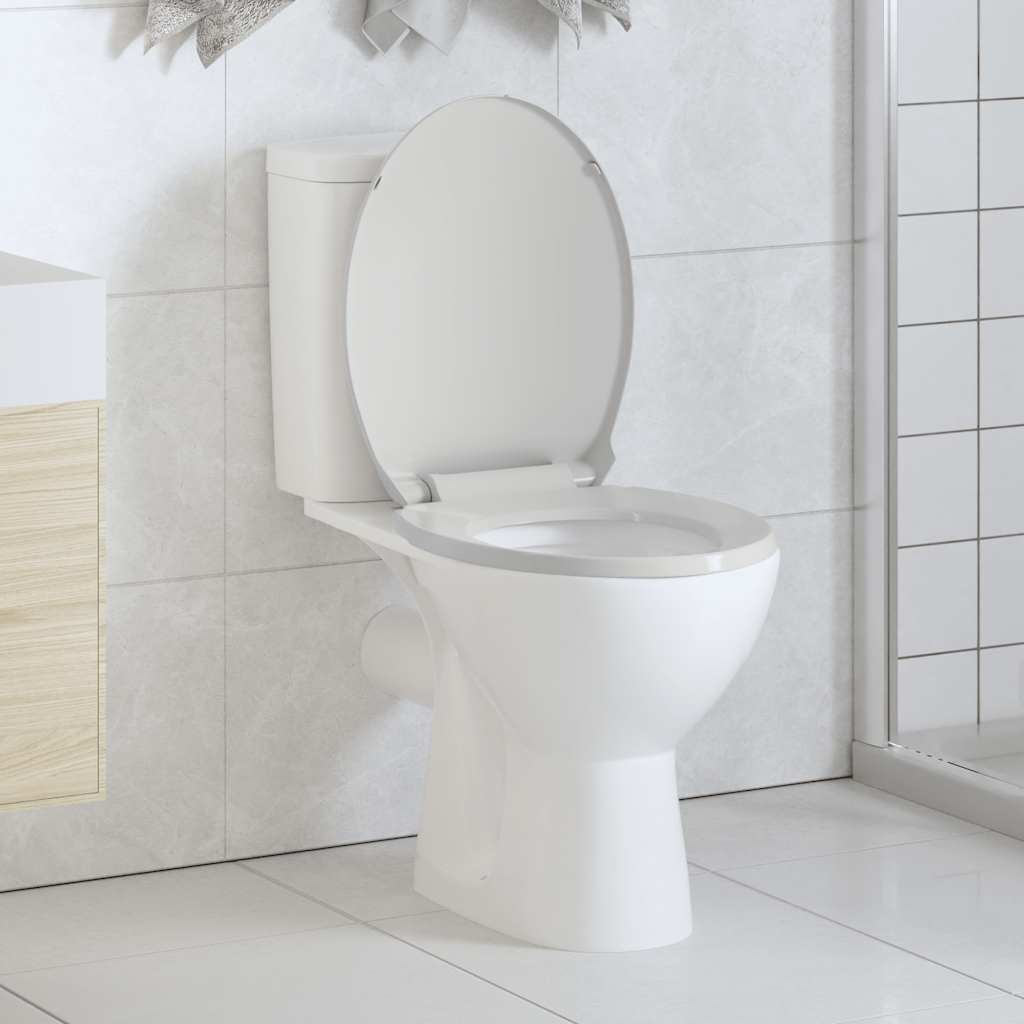 Soft-close Toilet Seat White Oval