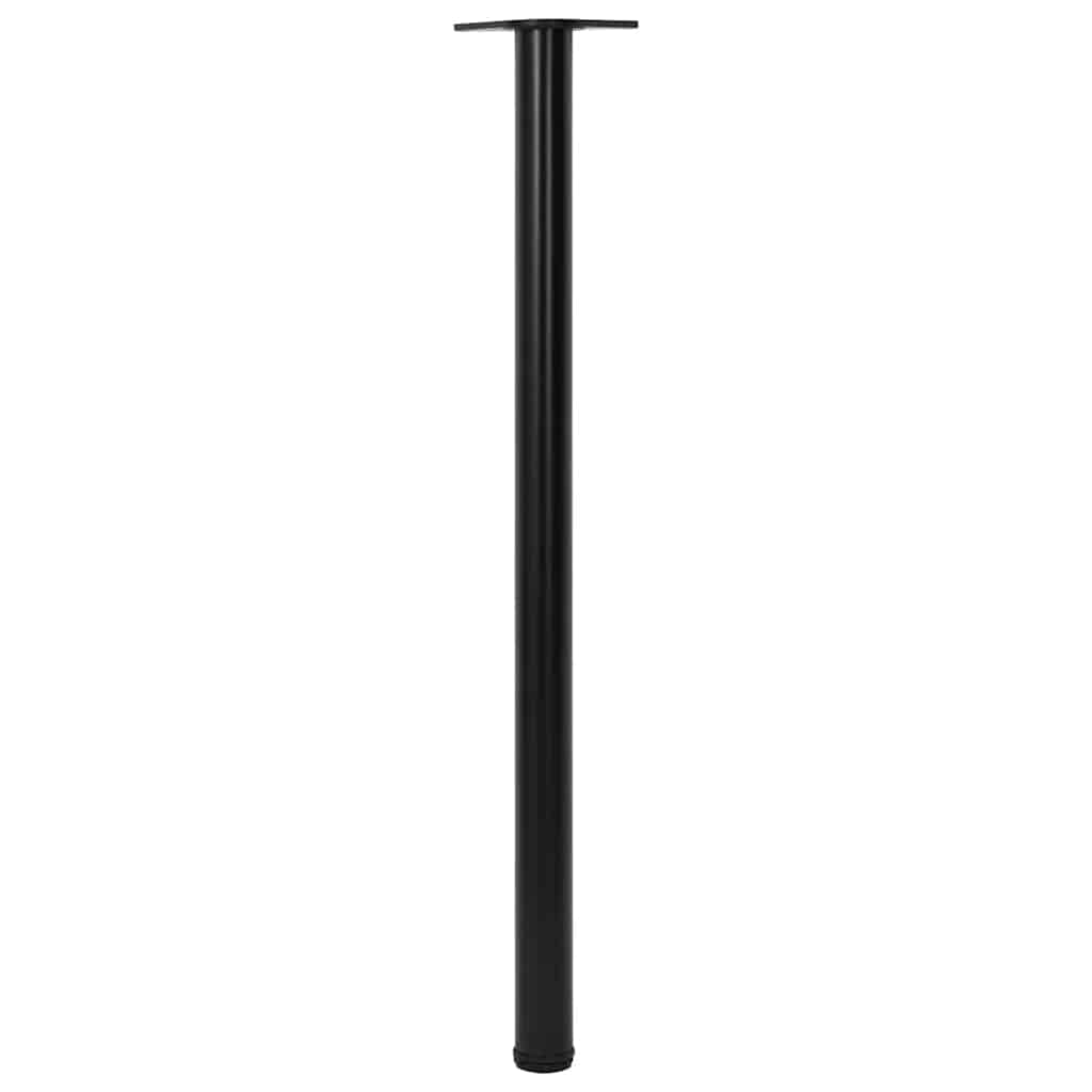 Table Leg | Set of 4 | Black | Iron | Extra Tall | Adjustable Feet