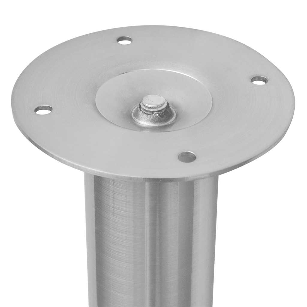 Table Leg | Set of 2 | Brushed Nickel | Iron