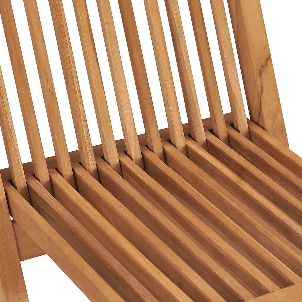 Folding Chairs 2 pcs for Garden & Outdoor Teak Wood