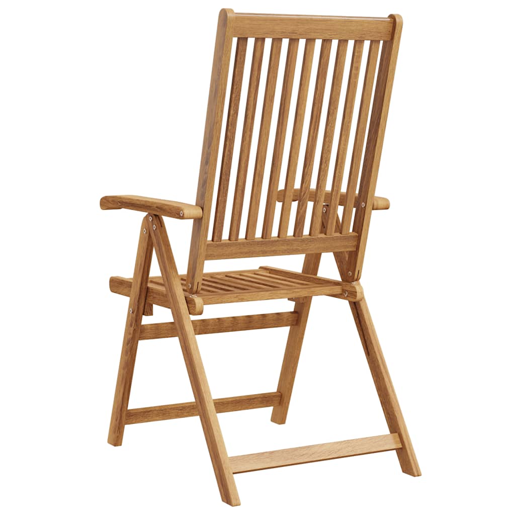 Folding Chairs 2 pcs Solid Acacia Wood Brown