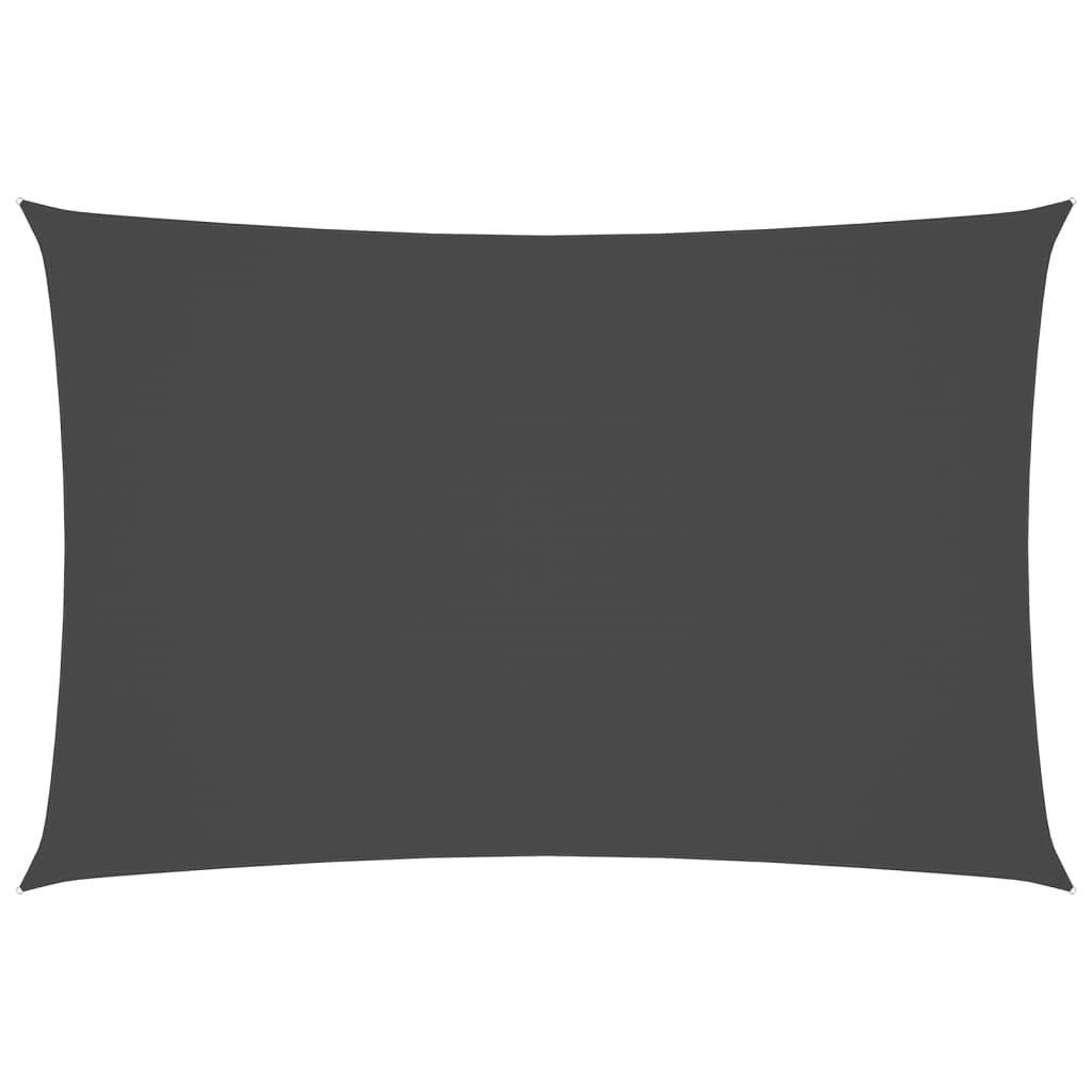 Sunshade Sail Oxford Fabric Rectangular 2x4 m Anthracite