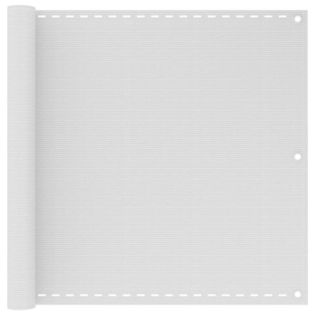 Balcony Screen HDPE 90x400 cm White