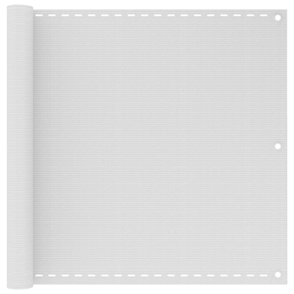 Balcony Screen HDPE 90x600 cm White