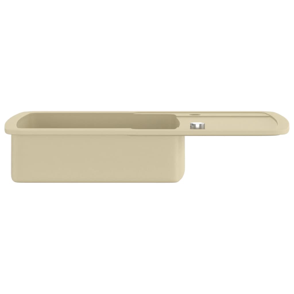 Granite Kitchen Sink Single Basin Beige