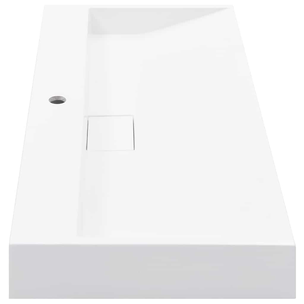 144066 vidaXL Wash Basin 100x46x11 cm Mineral Cast/Marble Cast White