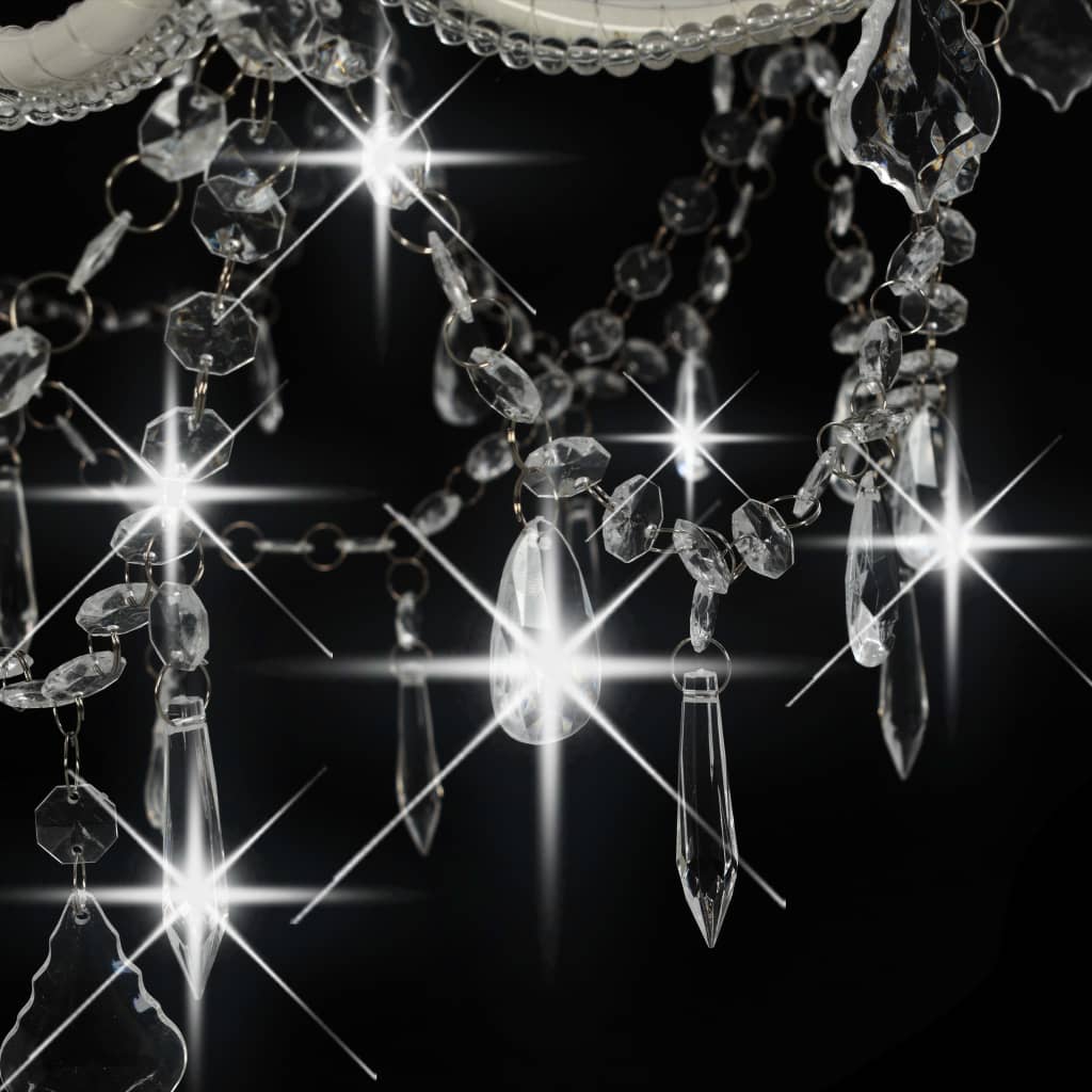 Chandelier | White (frame) + Transparent (beads)