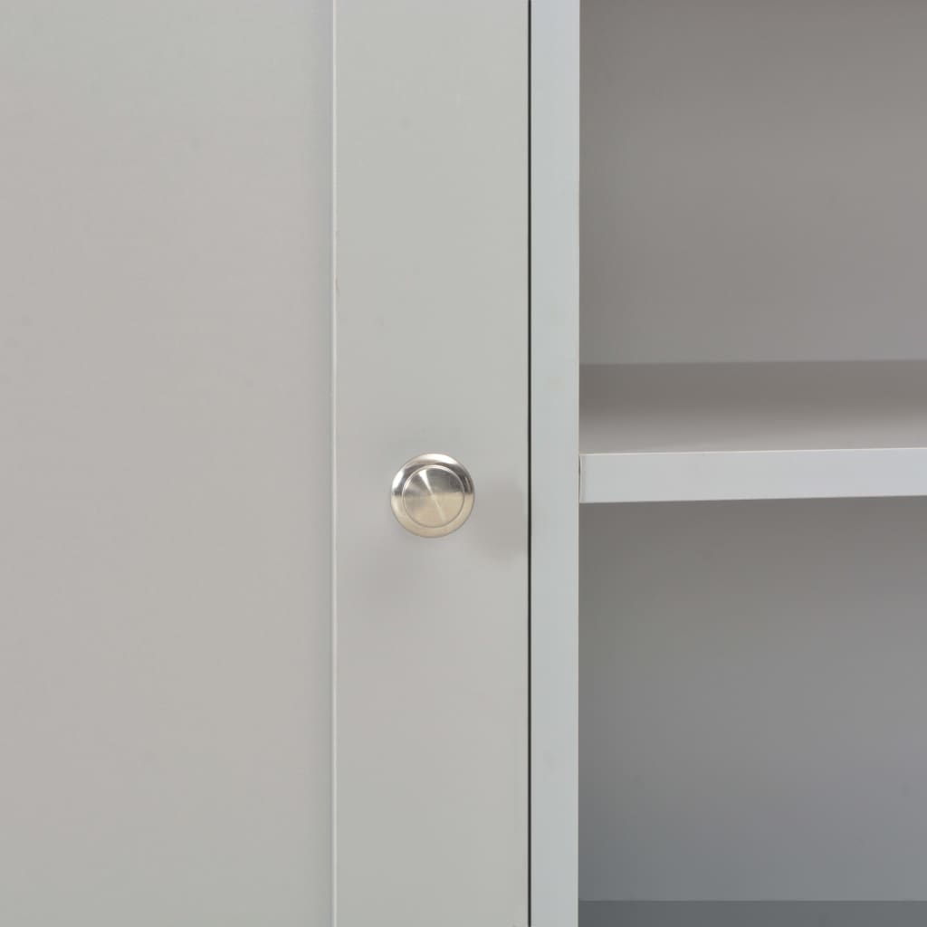 TV Cabinet | Grey | Engineered wood | 95x39x58 cm | TV Stand