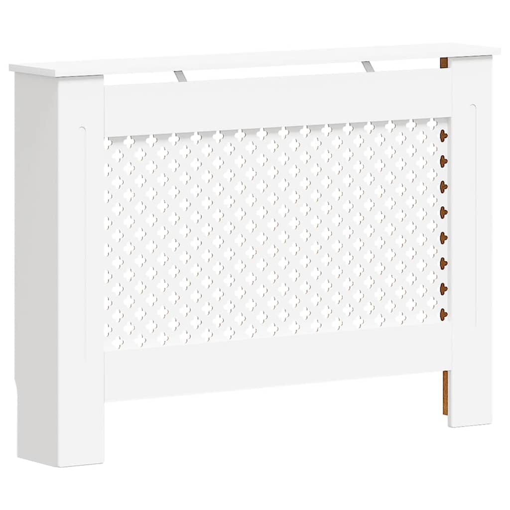 Radiator Cover White 112x19x81.5 cm MDF