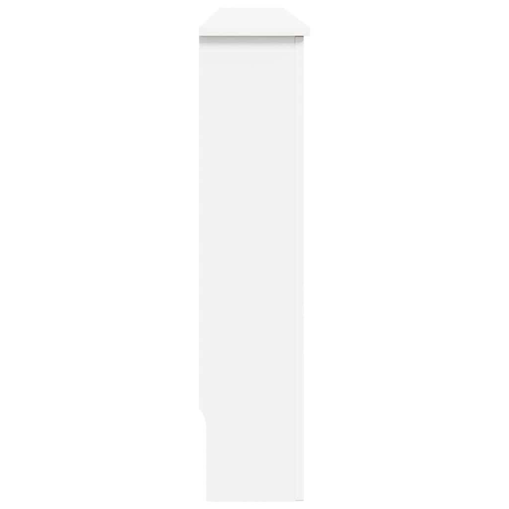 Radiator Cover White 112x19x81.5 cm MDF