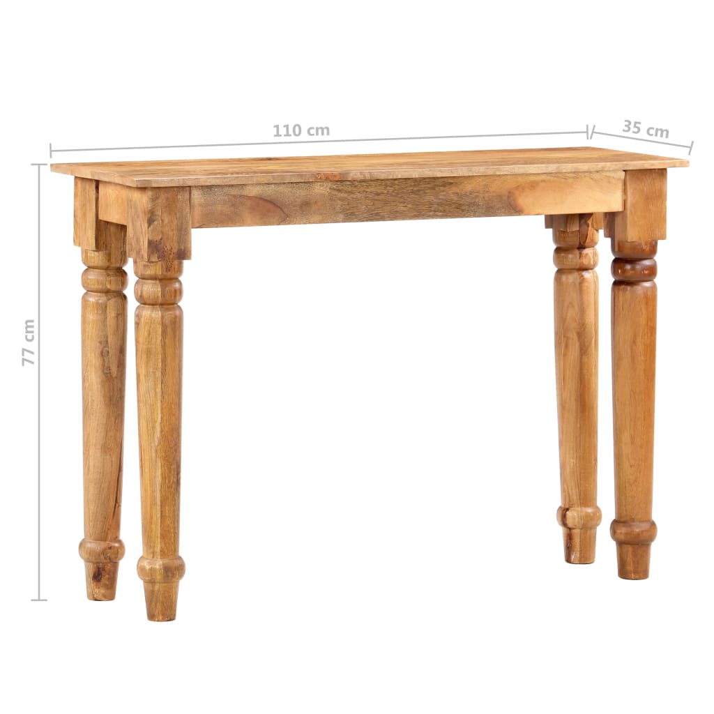 Console Table 110x35x77 cm Solid Mango Wood