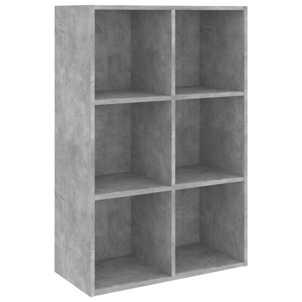 Book Cabinet | Concrete grey | Engineered wood | 66x30x98 cm