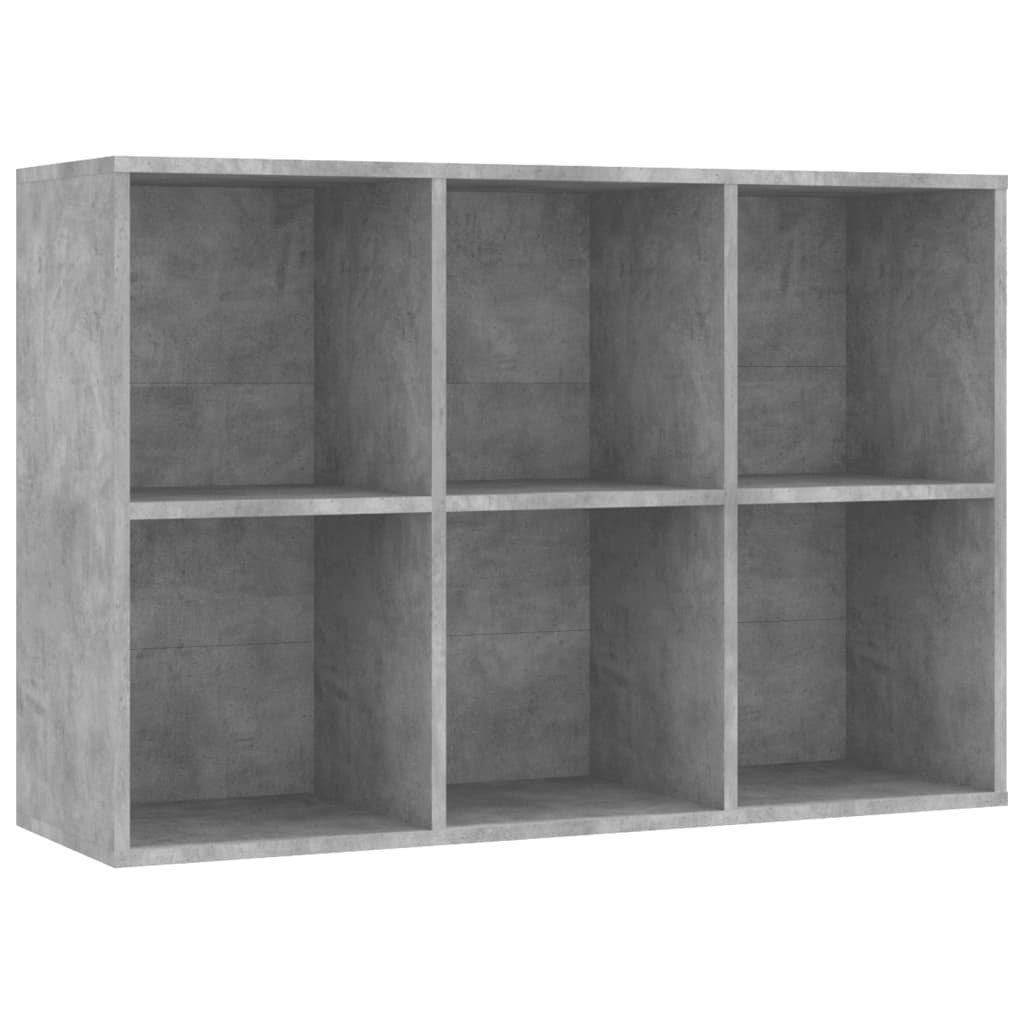 Book Cabinet | Concrete grey | Engineered wood | 66x30x98 cm