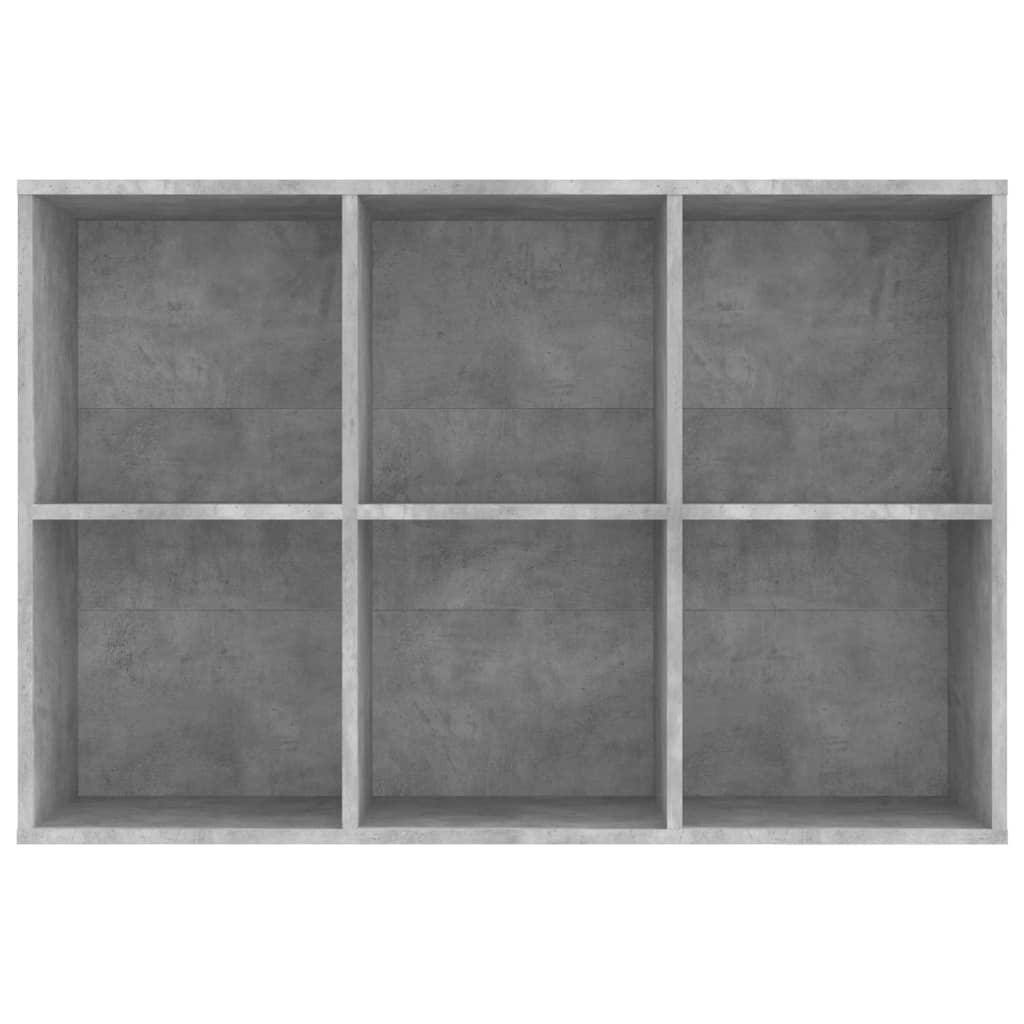 Book Cabinet | Concrete grey | Engineered wood | 66x30x98 cm