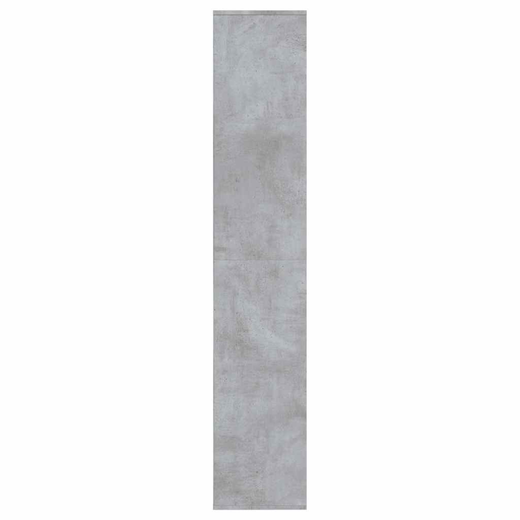 Shoe Cabinet Concrete Grey 54x34x183 cm Engineered Wood