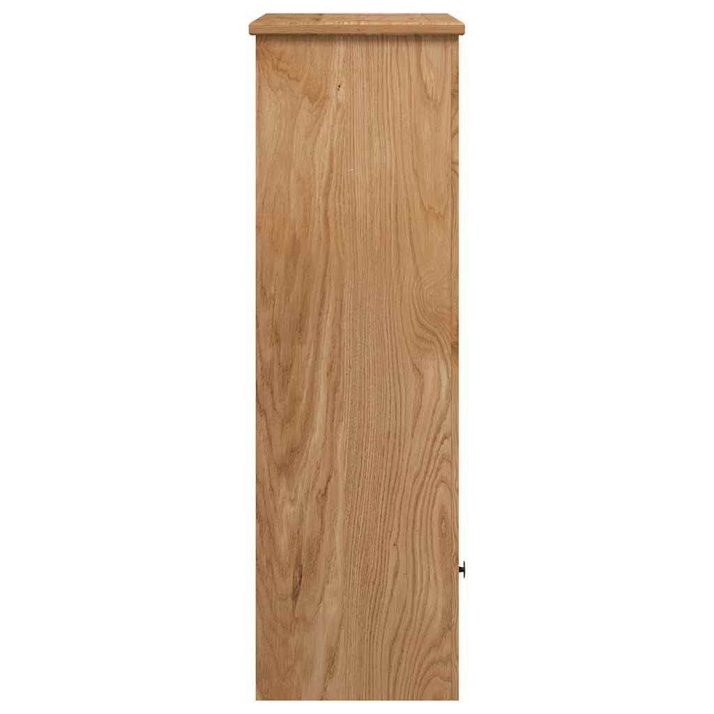 Bookcase 80x35x110 cm Solid Pine Wood Panama Range