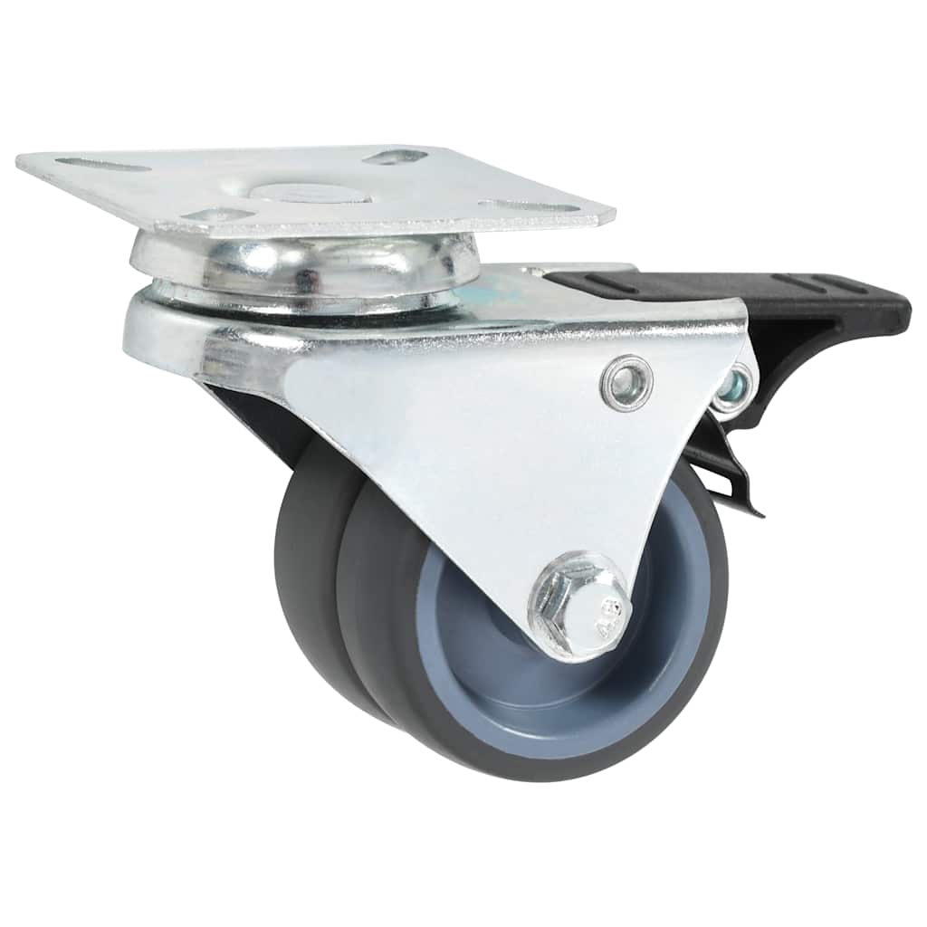 8 pcs Twin-wheel Swivel Casters 50 mm