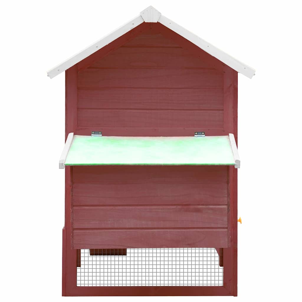 Chicken Cage Mocha 170x81x110 cm Solid Pine & Fir Wood