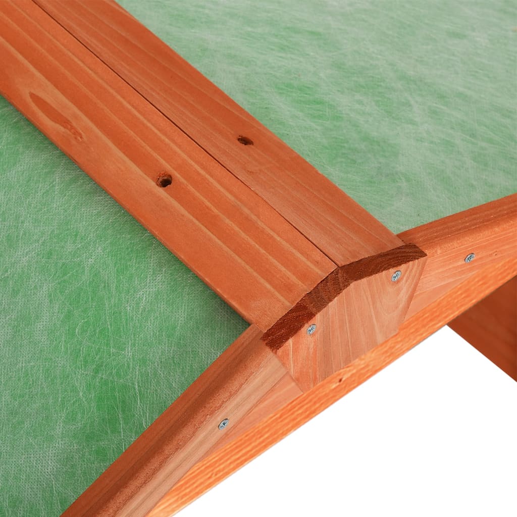 Lawn Mower Garage | Brown, Green | Solid Firwood, Plywood | Medium