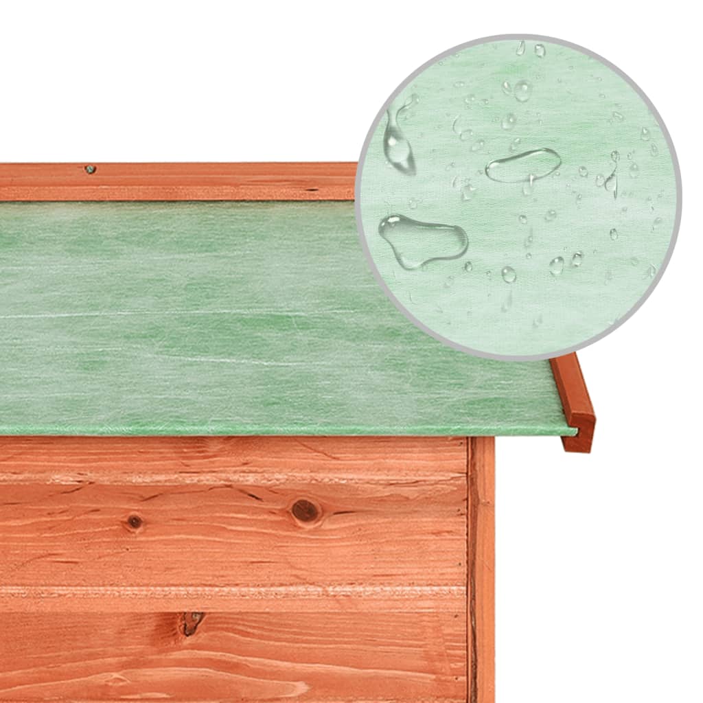 Lawn Mower Garage | Brown, Green | Solid Firwood, Plywood | Medium