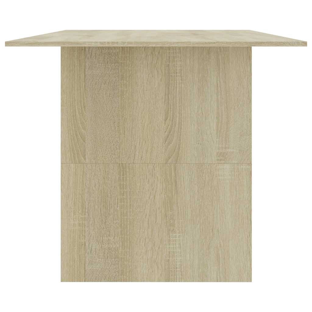800471 vidaXL Dining Table Sonoma Oak 180x90x76 cm Engineered Wood