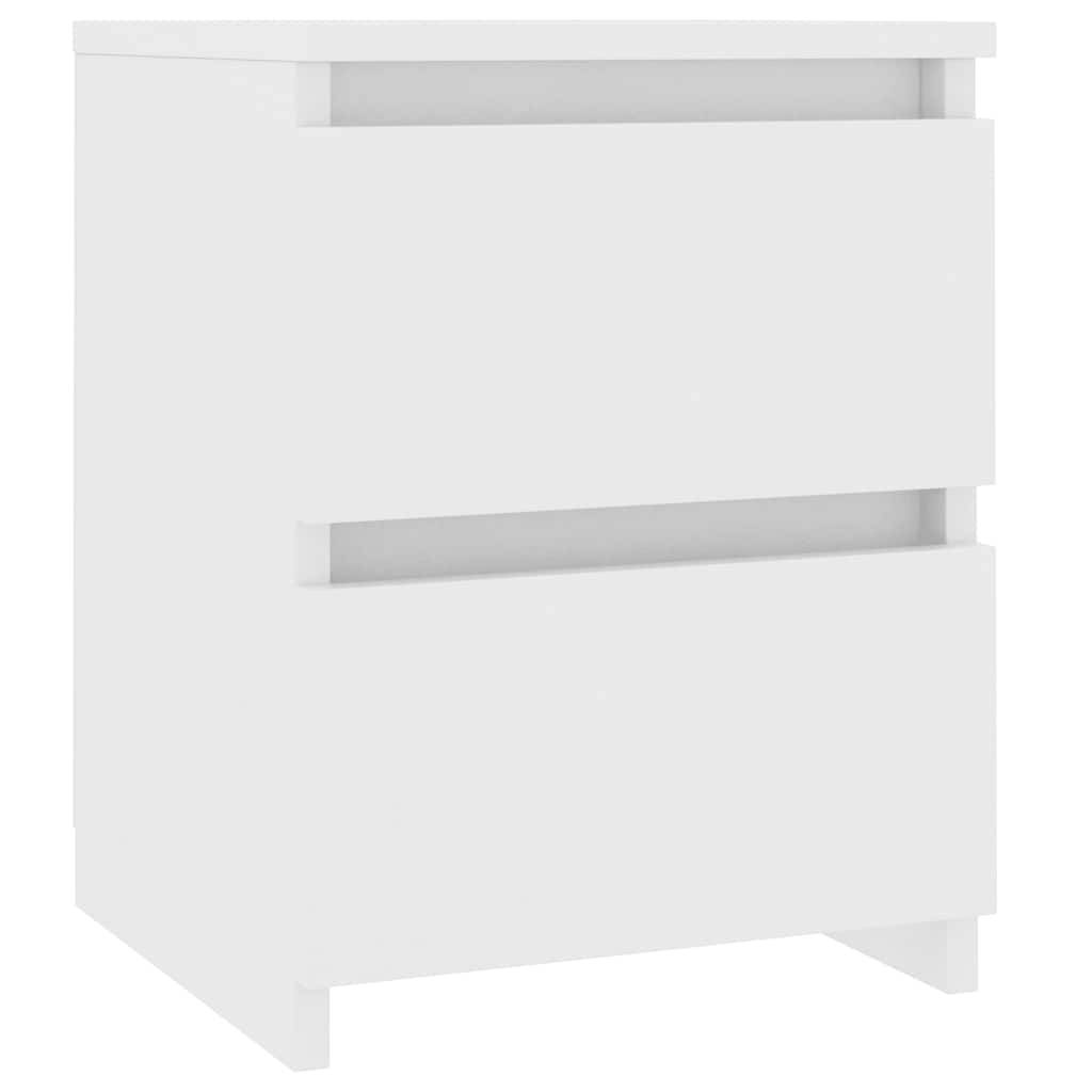 800513 vidaXL Bedside Cabinet White 30x30x40 cm Engineered Wood