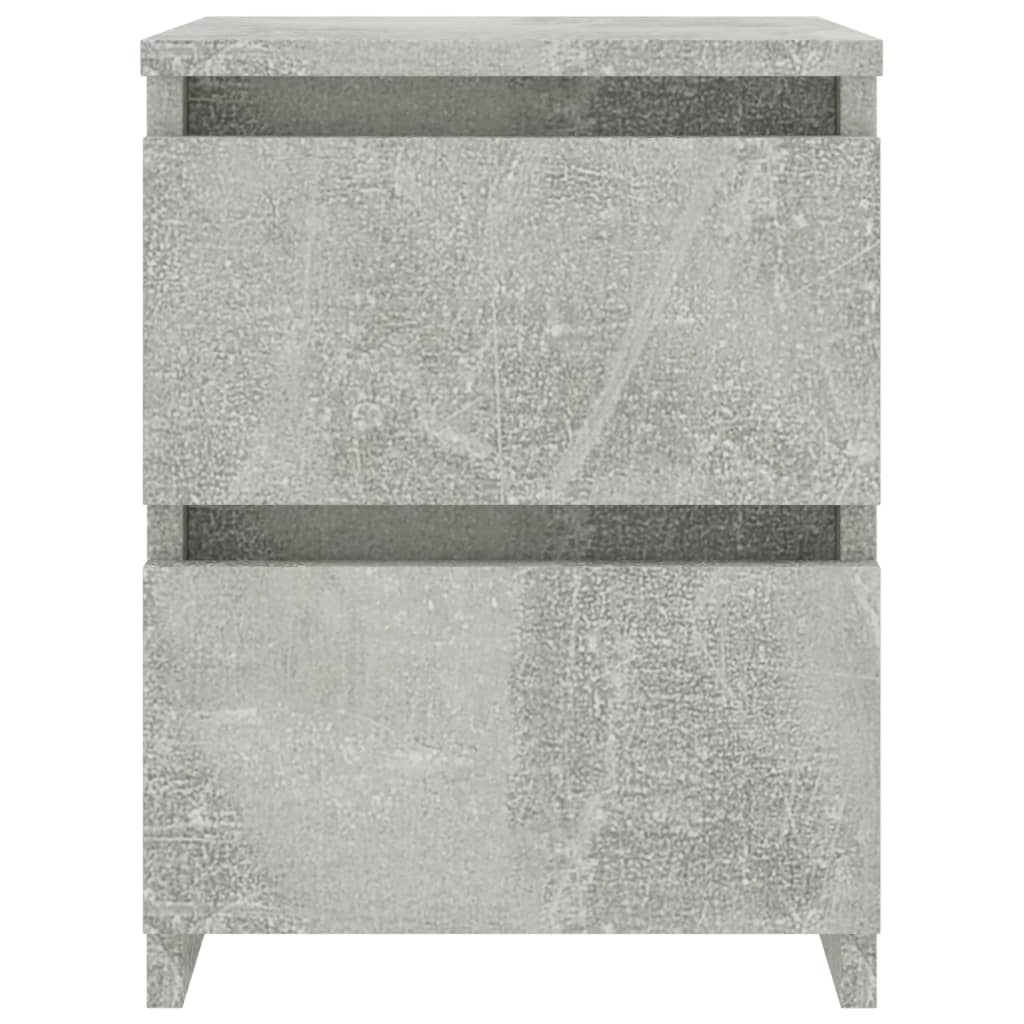 800521 vidaXL Bedside Cabinet Concrete Grey 30x30x40 cm Engineered Wood