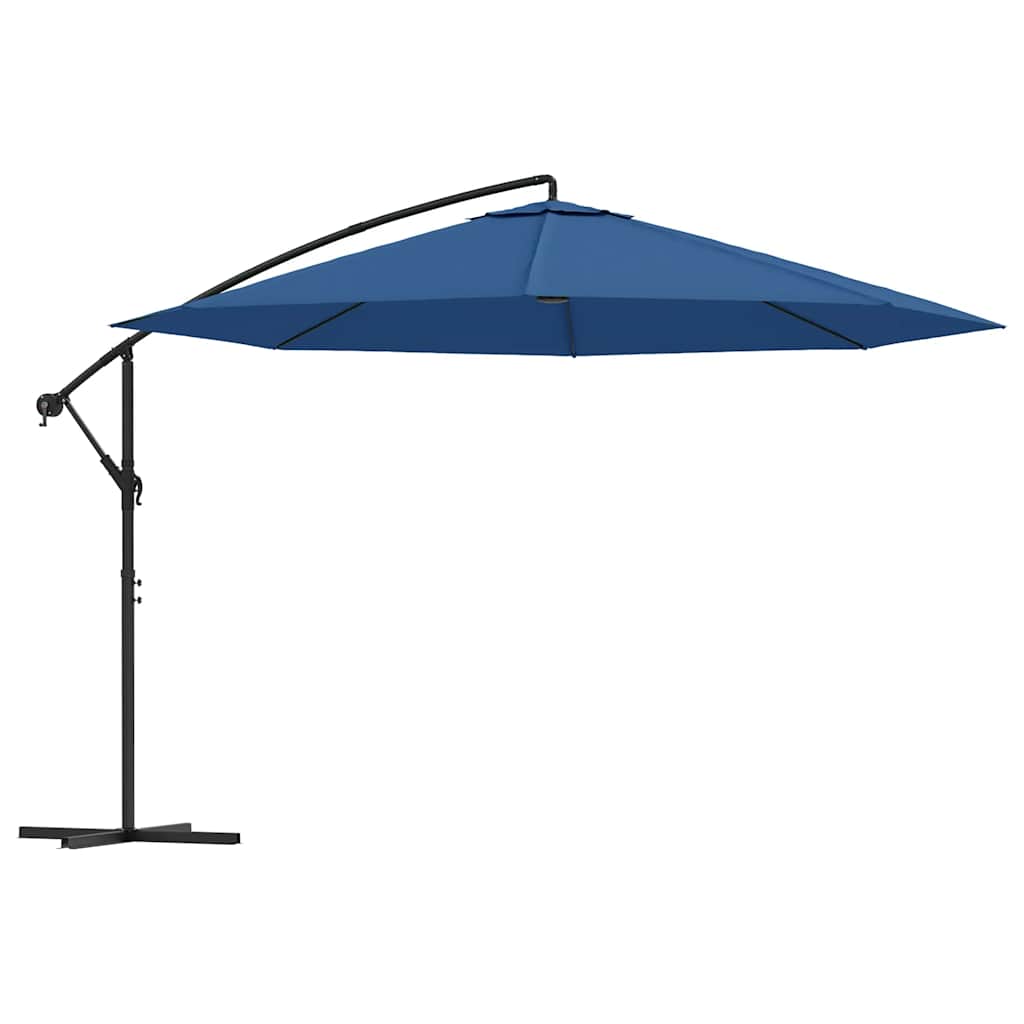 Cantilever Garden Parasol | Blue | Polyester | 350 cm diameter | Tiltable