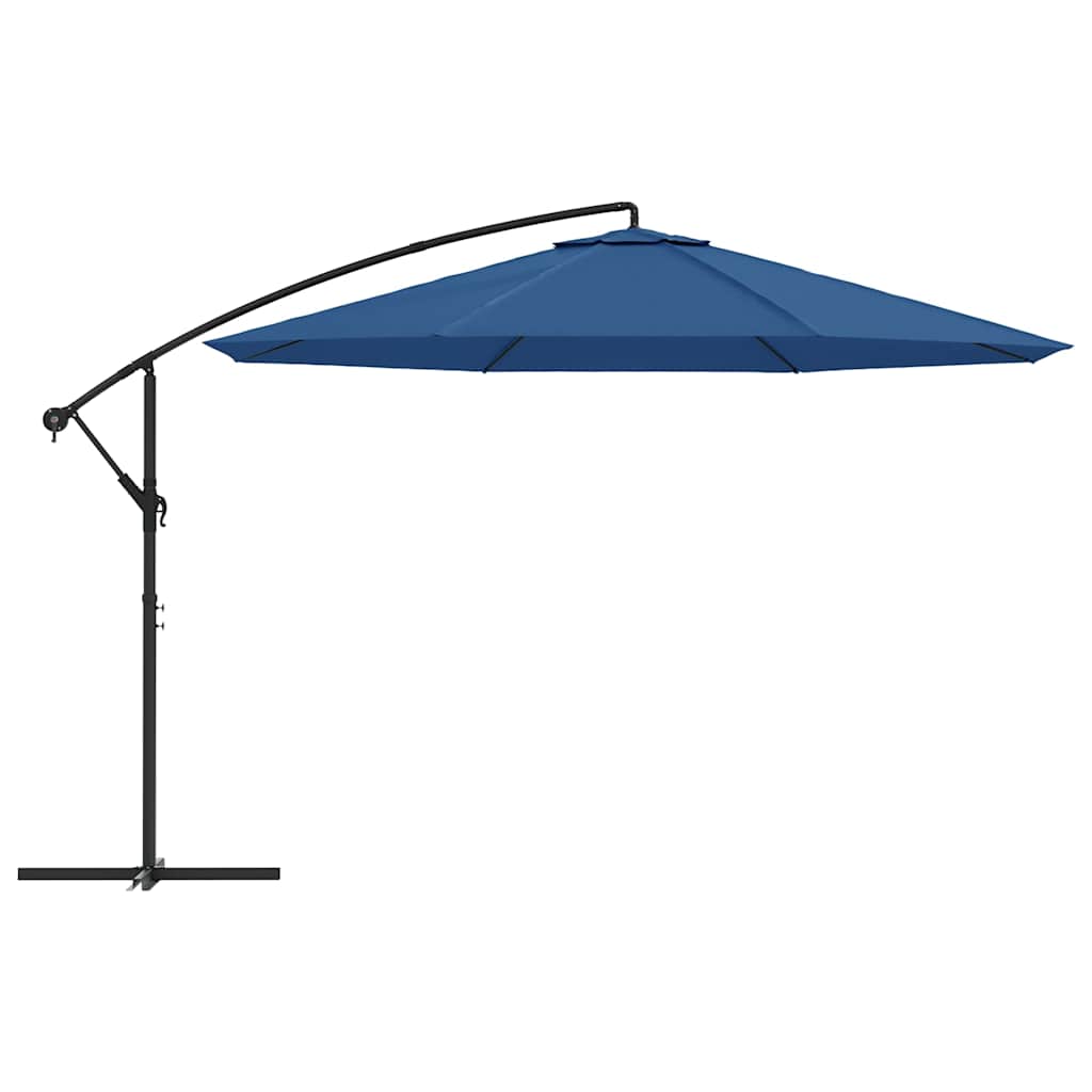 Cantilever Garden Parasol | Blue | Polyester | 350 cm diameter | Tiltable