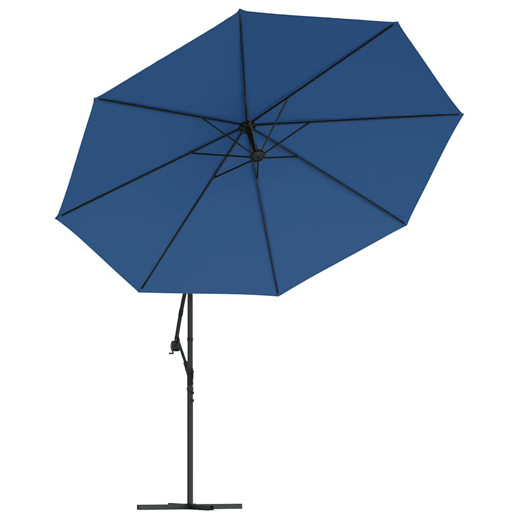 Cantilever Garden Parasol | Blue | Polyester | 350 cm diameter | Tiltable