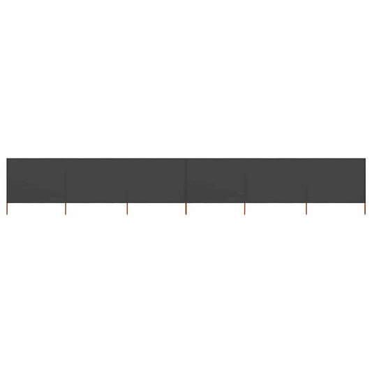 47182 vidaXL 6-panel Wind Screen Fabric 800x160 cm Anthracite