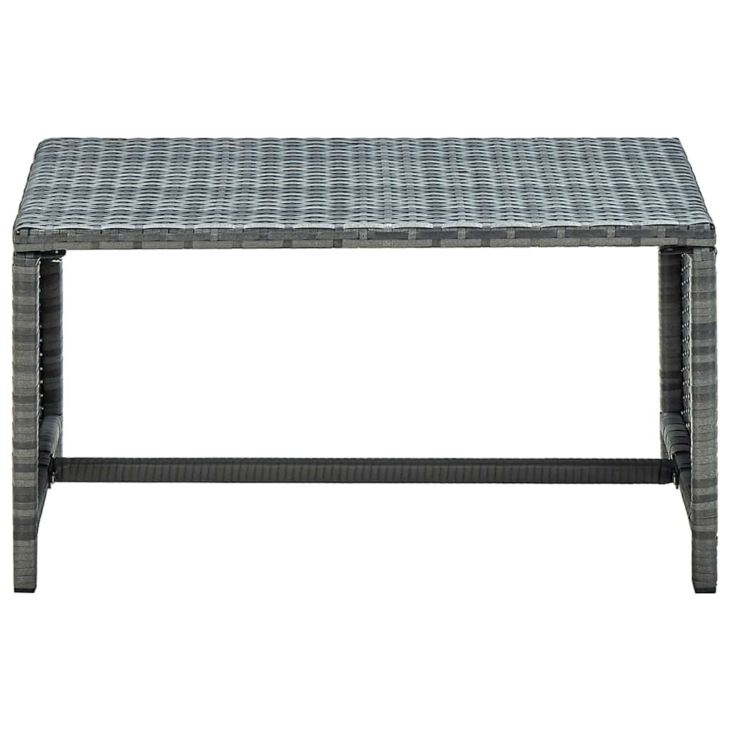 Coffee Table Anthracite 70x40x38 cm Poly Rattan