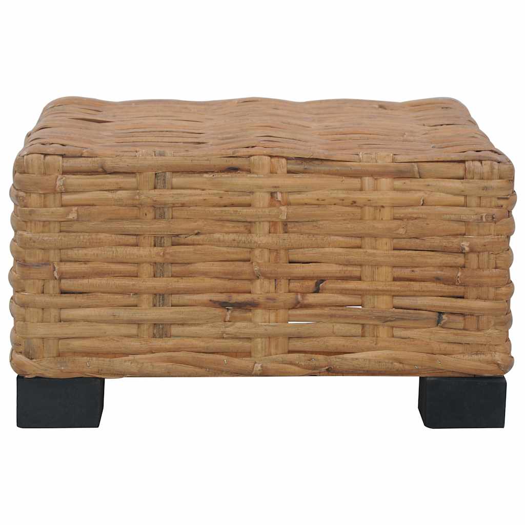 286282 vidaXL Coffee Table 47x47x28 cm Natural Rattan