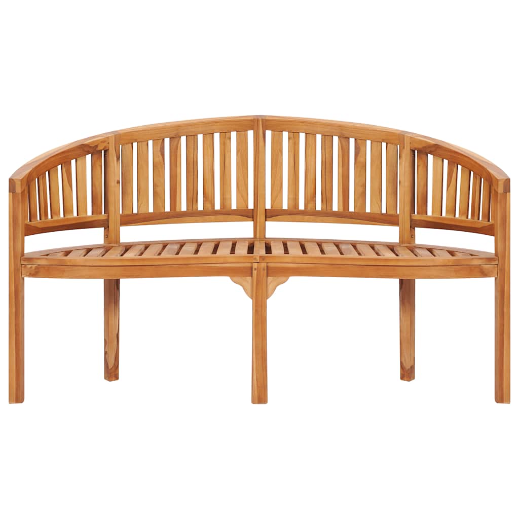 Banana Bench 151 cm Solid Teak Wood