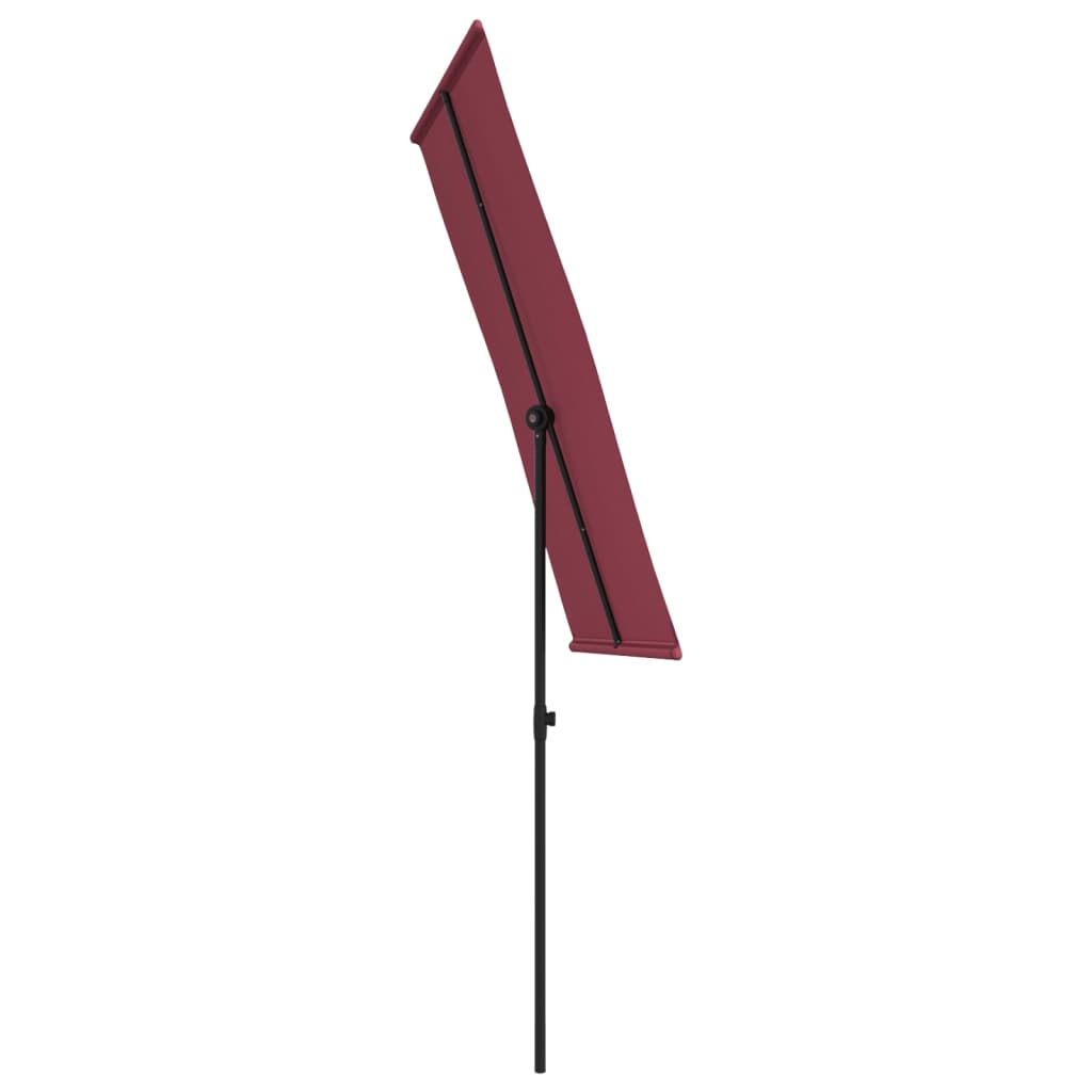 Garden Parasol | Bordeaux Red | Polyester, Aluminium | Medium