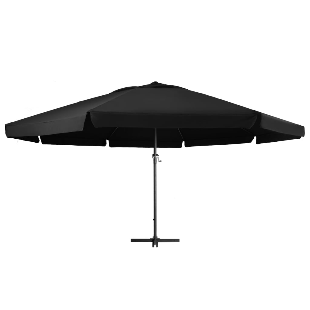 Garden Parasol with Aluminium Pole 500 cm Black