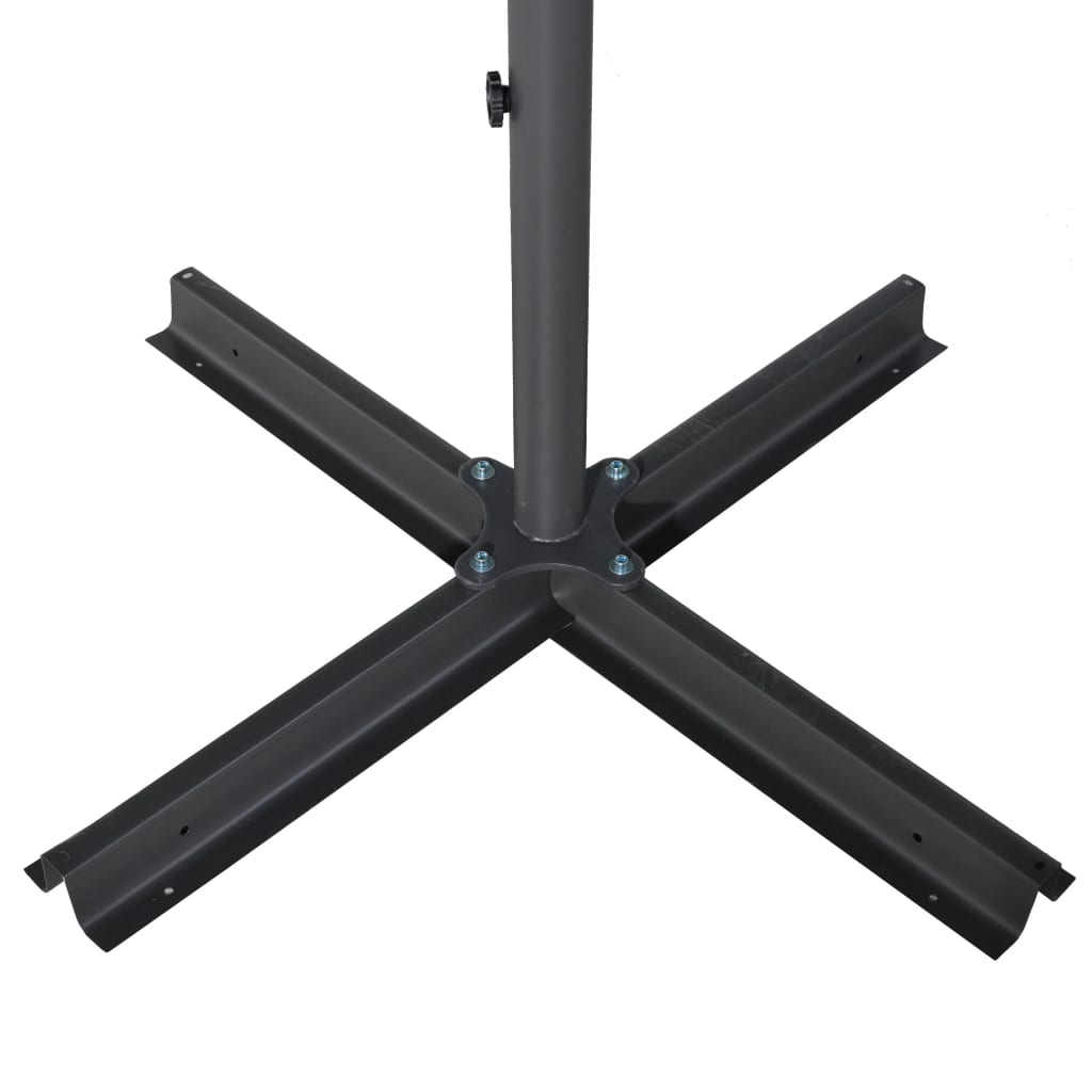 Garden Parasol with Aluminium Pole 500 cm Black
