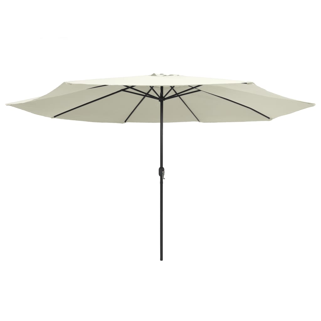 Garden Parasol | Sand White | Polyester, Metal | Large