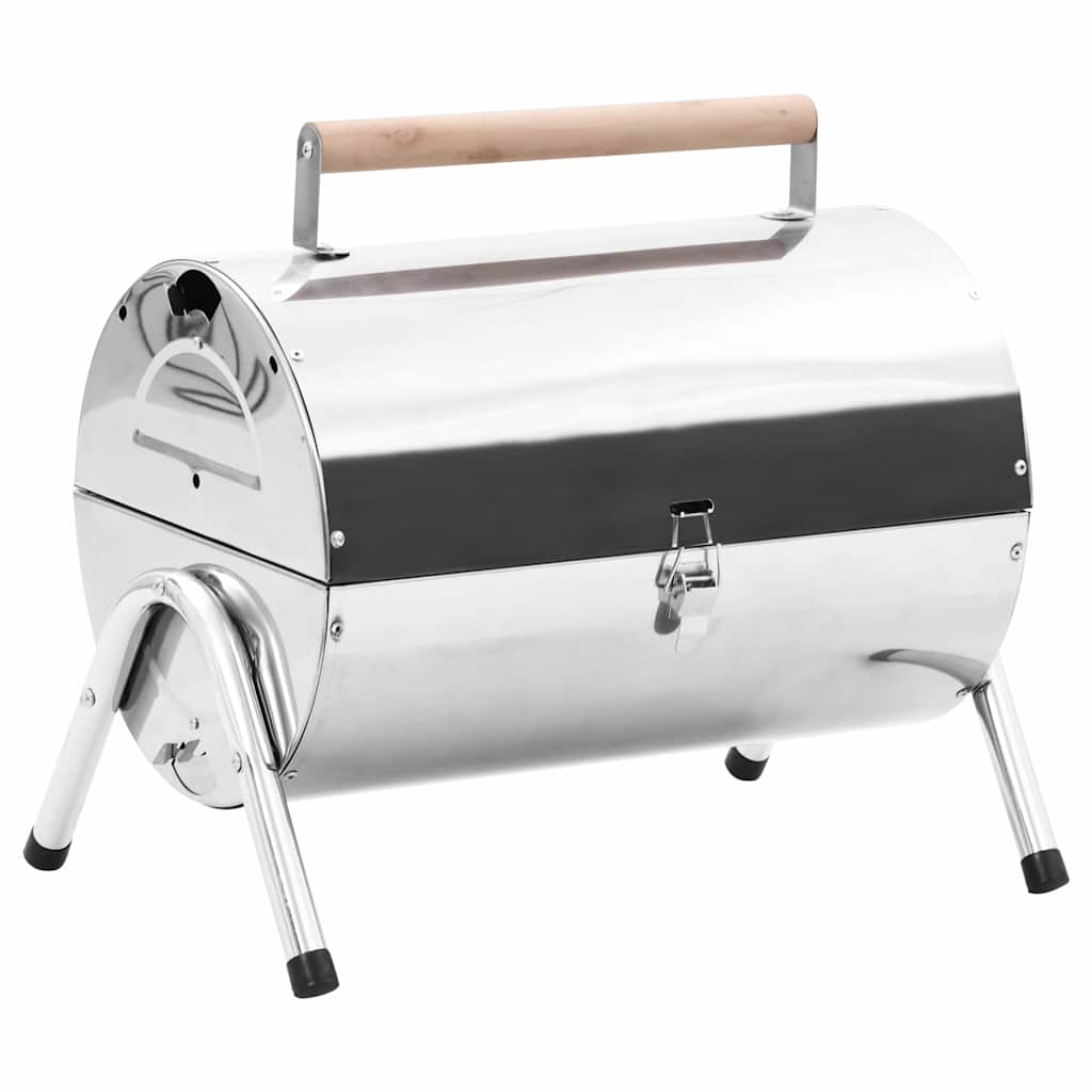 Portable Tabletop Charcoal BBQ Grill Stainless Steel Grids