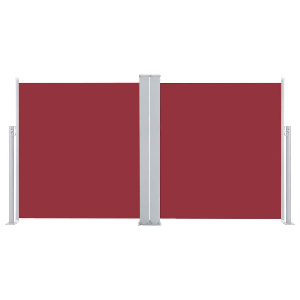 Retractable Side Awning Red 120x600 cm