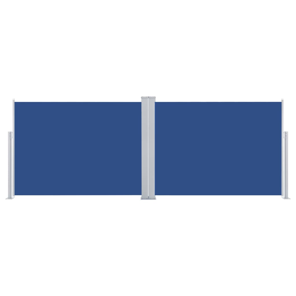 Retractable Side Awning Blue 100x1000 cm