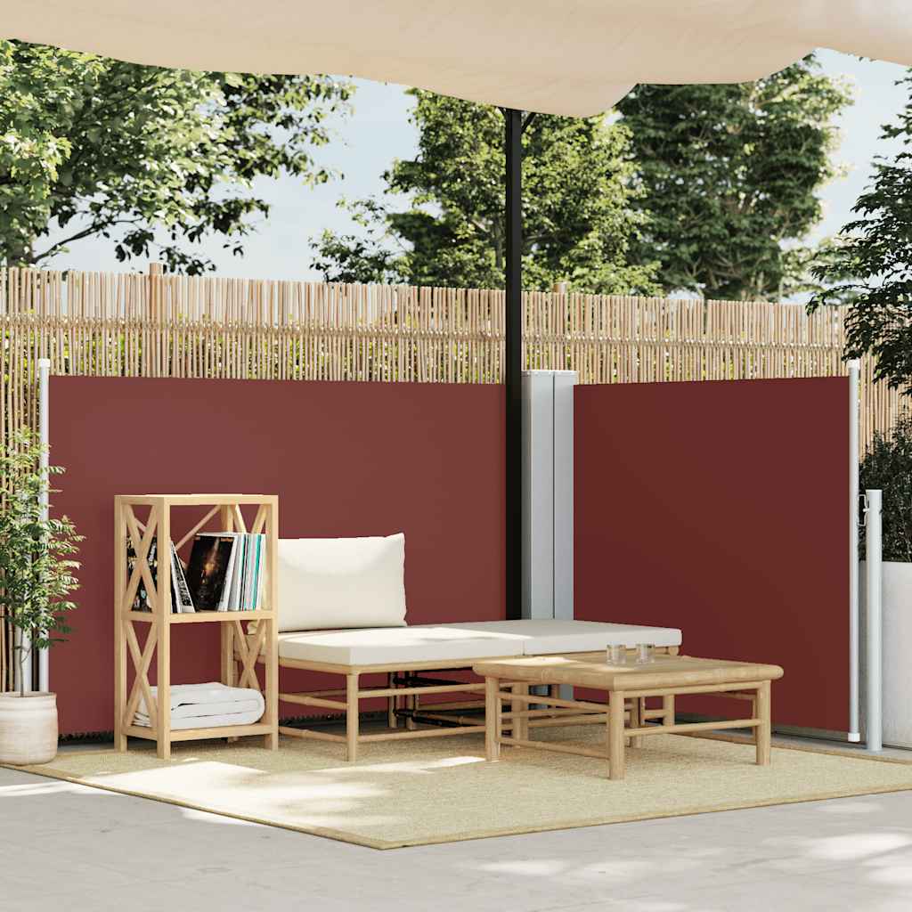 Retractable Side Awning Brown 120x1000 cm