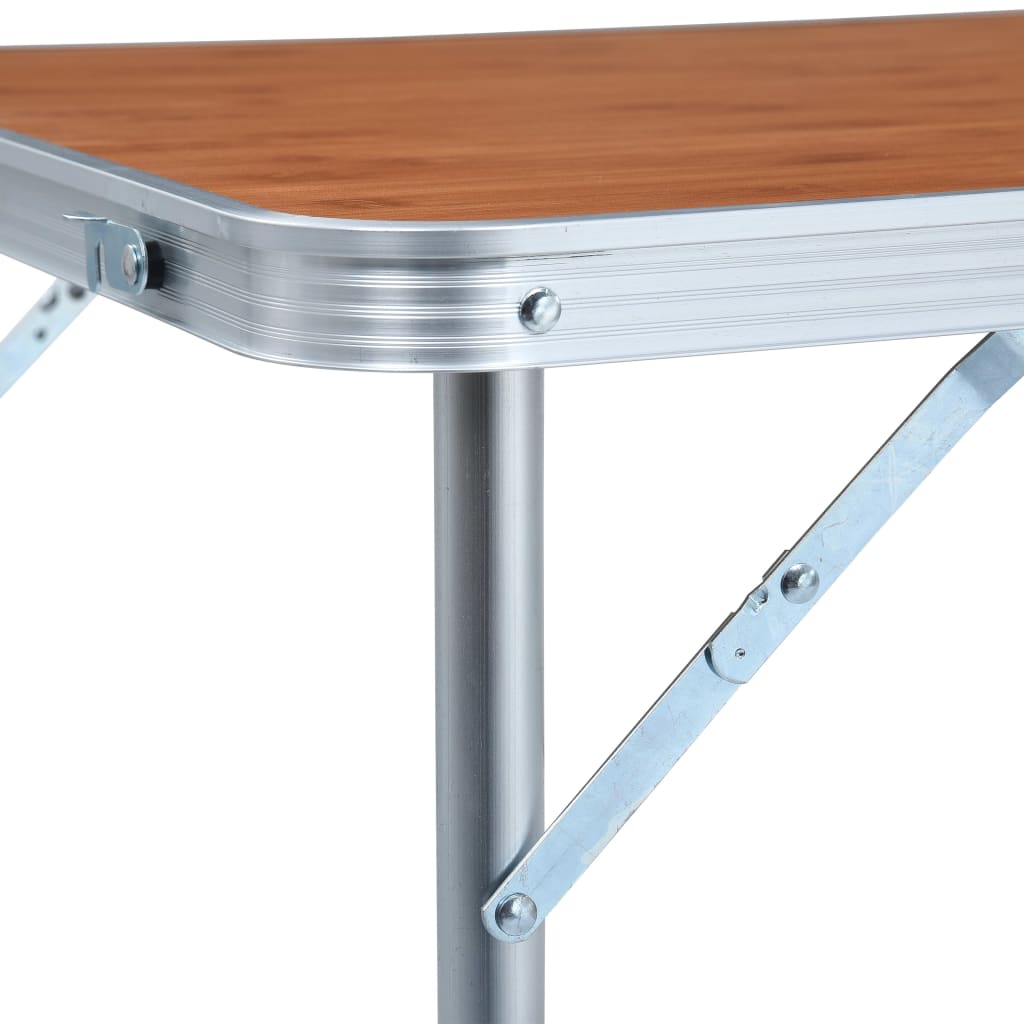 Foldable Camping Table Aluminium 120x60 cm