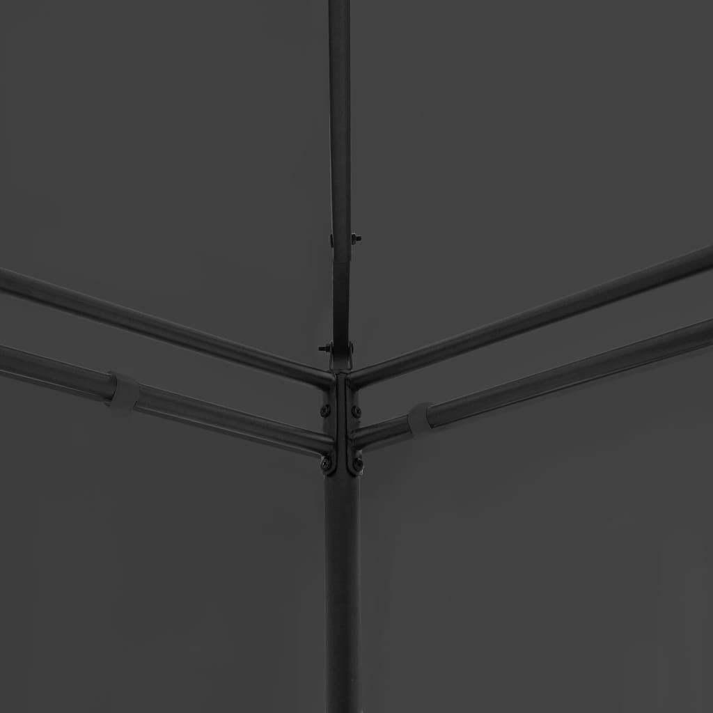 Gazebo | Anthracite | Tubular Steel | Large | UV-Resistant Materials