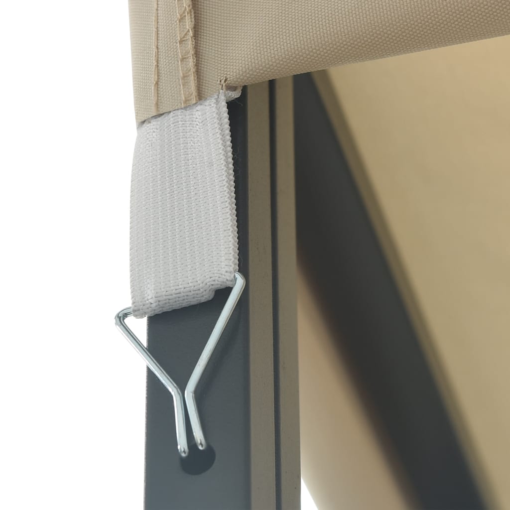 Gazebo | Cream and Black | Polyester, Steel | Large | Durable | Gazebo