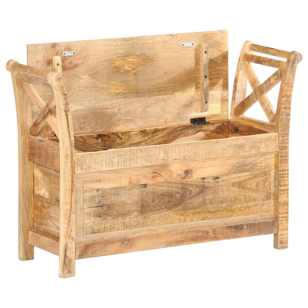 Hall Bench | Brown | Solid Mango Wood | 103x33x72 | Entryway Bench